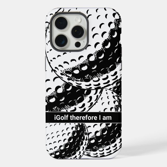 iGolf Abstract Funny Golf Humor Iphone Case (Back)