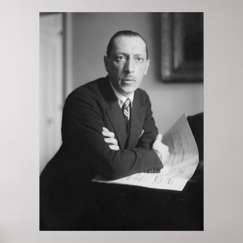 Igor Stravinsky Portrait Poster