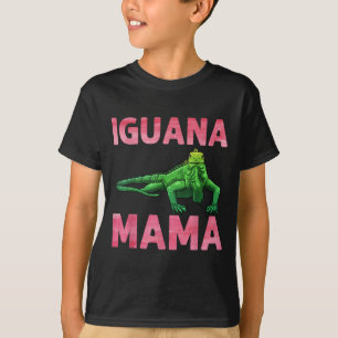 Iguana Art For Mom Girls Women Lizard Reptile Igua T-Shirt