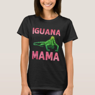 Iguana Art For Mom Girls Women Lizard Reptile Igua T-Shirt