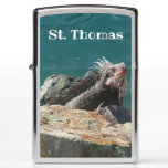 Iguana at St. Thomas Zippo Lighter