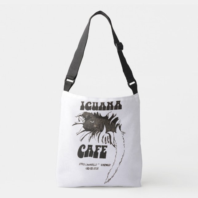 Iguana Cafe Crossbody Bag (Front)