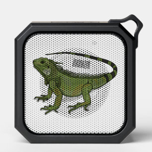 Iguana cartoon illustration  bluetooth speaker