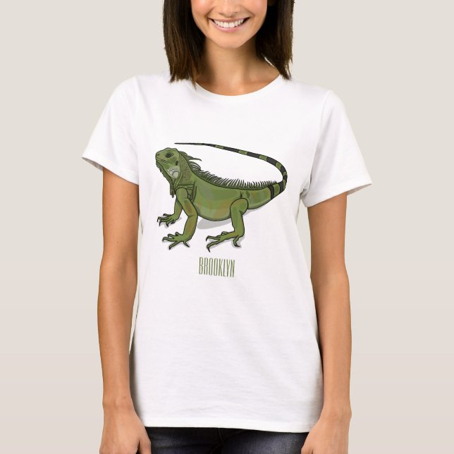 Iguana cartoon illustration  T-Shirt (Front)