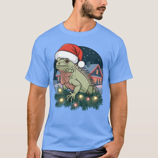Iguana Christmas boy T-Shirt (Front)