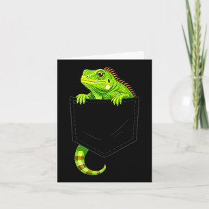 Iguana costume reptile lizard halloween men kids card