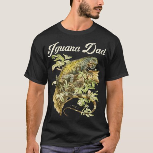 IGUANA DAD Reptile Exotic Pet Owner Boy Animal T_Shirt