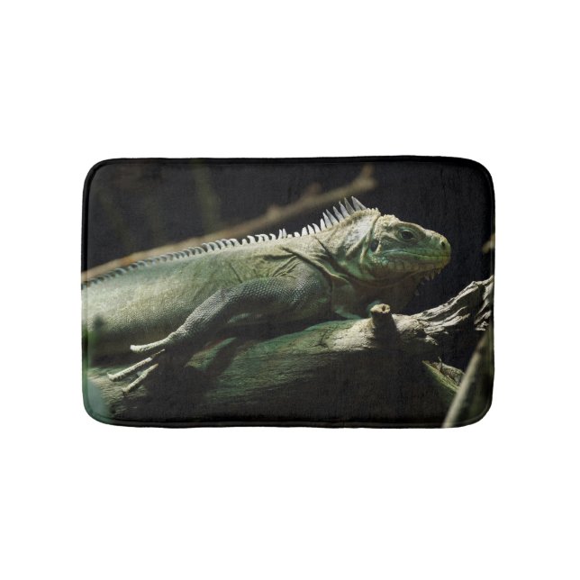 Iguana delicatissima bathroom mat (Front)