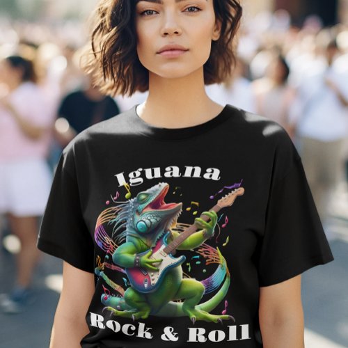 Iguana Dweller Rock  Roll T_Shirt