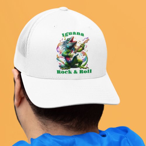 Iguana Dweller Rock  Roll Trucker Hat