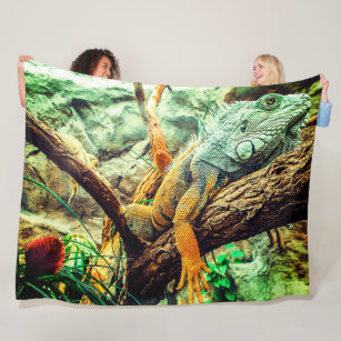 Iguana Fleece Blanket