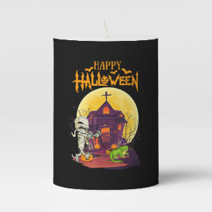 Iguana Halloween Costume Pumpkin Funny Dog Lover Pillar Candle