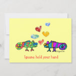 Iguana Hold Your Hand Card