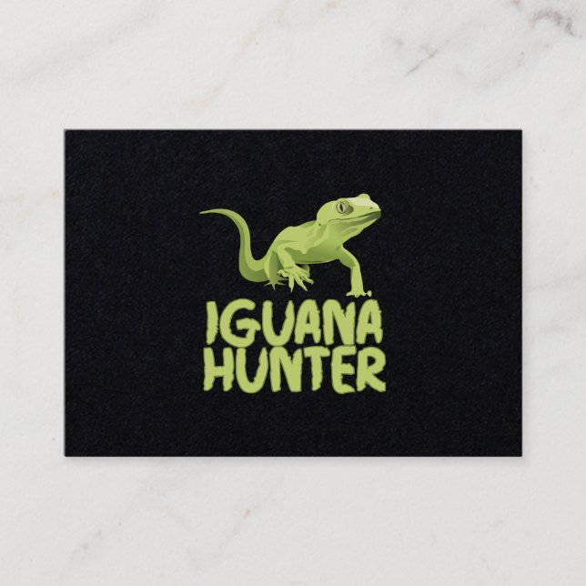 Iguana Hunter Business Card (Front)