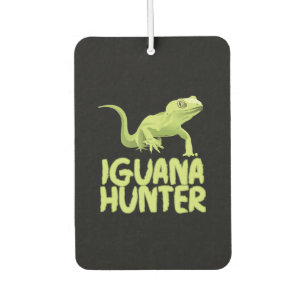 Iguana Hunter - Funny Iguana Reptile Lizard Pet Air Freshener