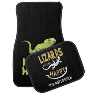 Iguana Hunter - Funny Iguana Reptile Lizard Pet Car Floor Mat