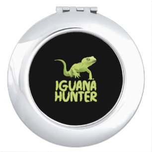 Iguana Hunter - Funny Iguana Reptile Lizard Pet Compact Mirror