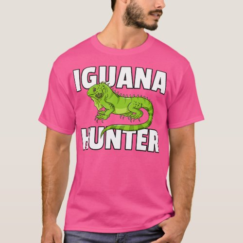Iguana Hunter Reptile Lizard Hunting  T_Shirt