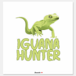 Iguana Hunter Sticker