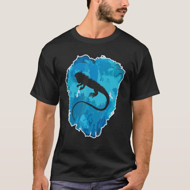 Iguana In An Ice Block For Eternity T-Shirt (Front)