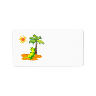 Iguana In The Desert Label