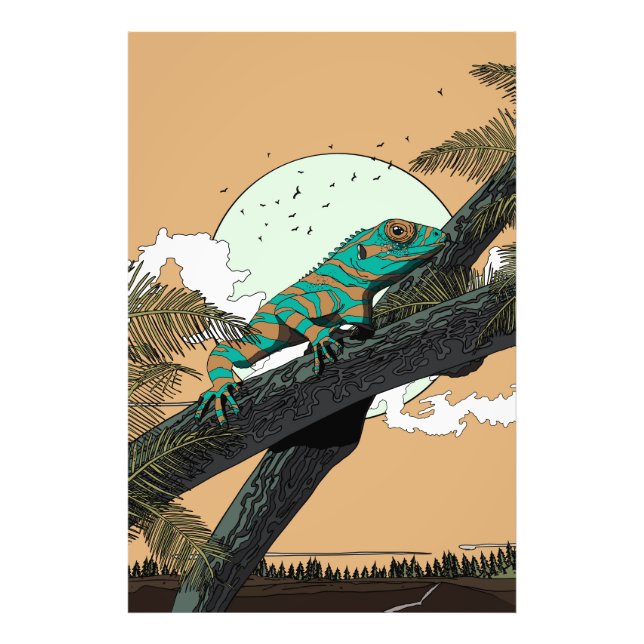 Iguana in the Jungle Photo Print (Front)