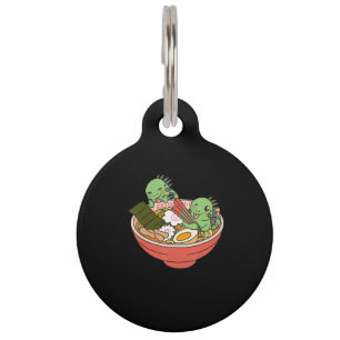 Iguana Kawaii Ramen Funny Pet Gift ID Tag