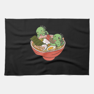 Iguana Kawaii Ramen Funny Pet Gift Kitchen Towel