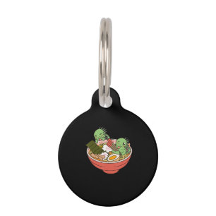 Iguana Kawaii Ramen Funny Pet Gift Pet ID Tag