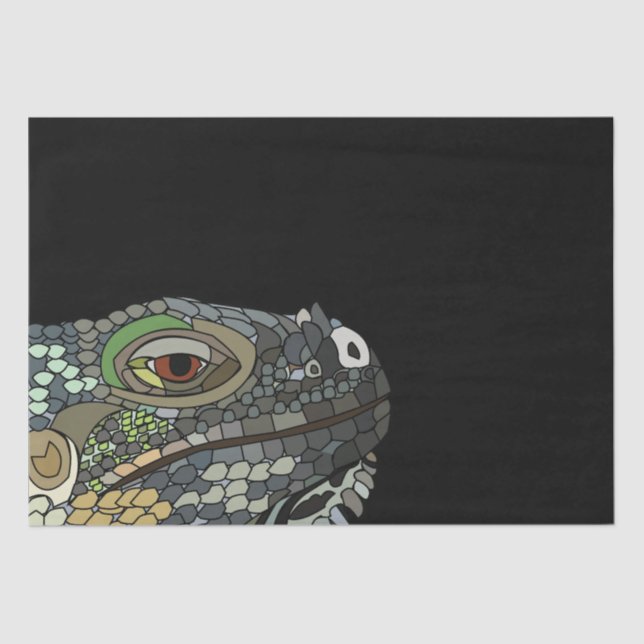 Iguana Lizard Animal Iguana Tissue Paper (Front)