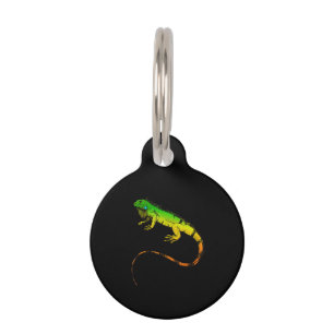 Iguana Lizard Beautiful Iguana Gift Pet ID Tag