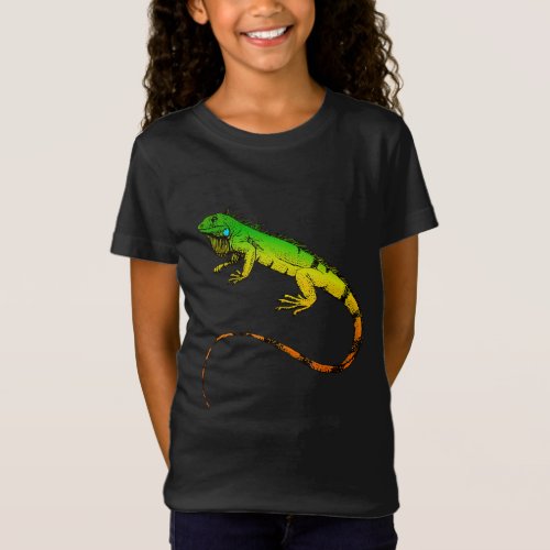 Iguana Lizard  Beautiful Iguana Gift T_Shirt