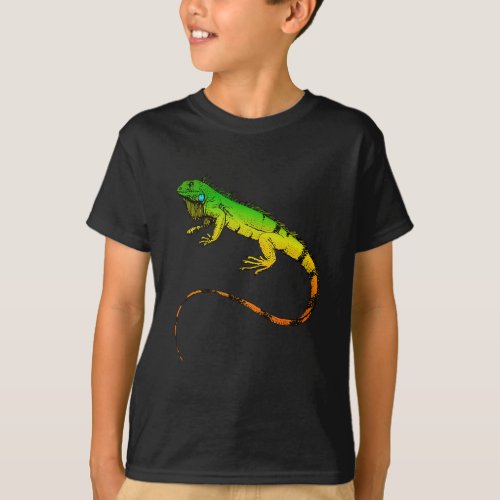 Iguana Lizard  Beautiful Iguana Gift T_Shirt