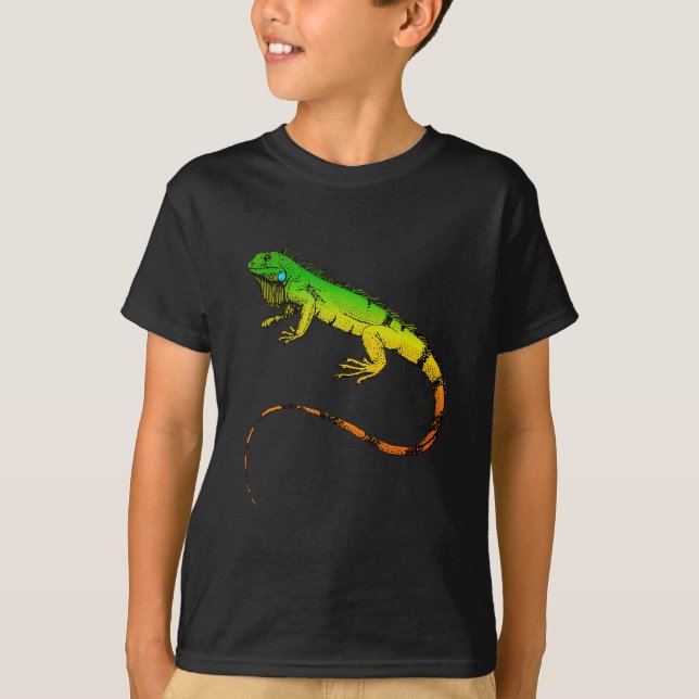 Iguana Lizard  Beautiful Iguana Gift T-Shirt (Front)