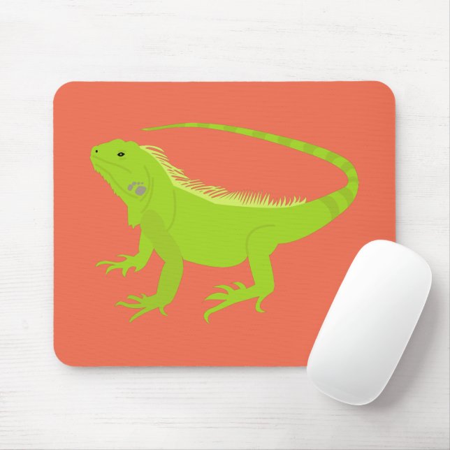 Iguana Lizard Illustration Mouse Pad (With Mouse)