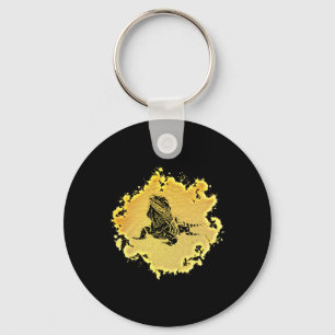 Iguana Lizard Motif Terrarium Reptile Colorful Liz Keychain
