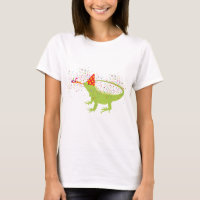 Iguana Lizard Partying Animals Having a Party