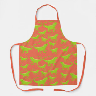 Iguana Lizard Pattern Apron