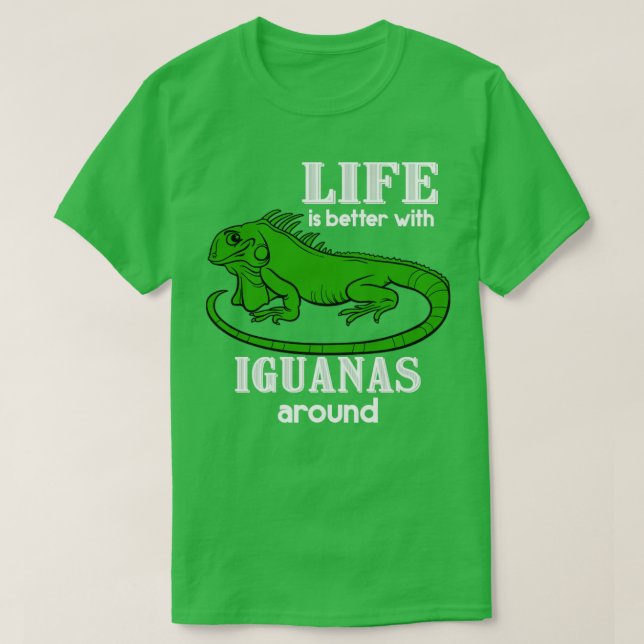 Iguana Lover Gift Pet Reptile Iguana T-Shirt (Design Front)