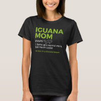 Iguana Mom Definition Funny Reptile Tiny Dinosaur