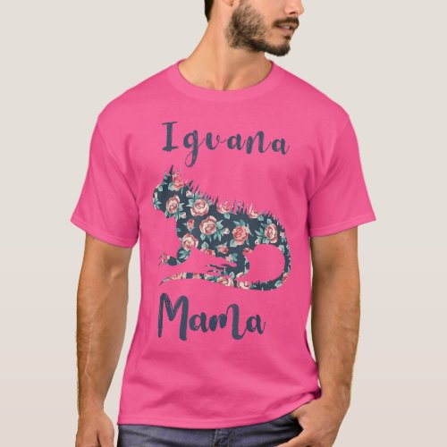 Iguana Mom  Women Iguana Mama Funny Mother Day Gif T_Shirt