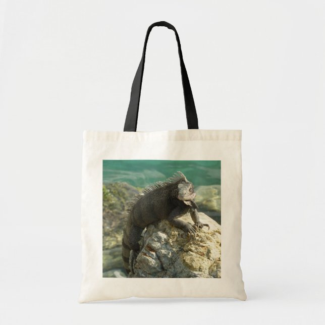 Iguana on the Rocks at St. Thomas Tote Bag (Front)