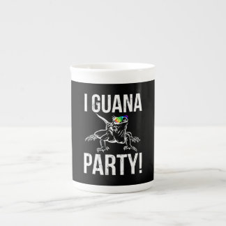 Iguana Party Bone China Mug