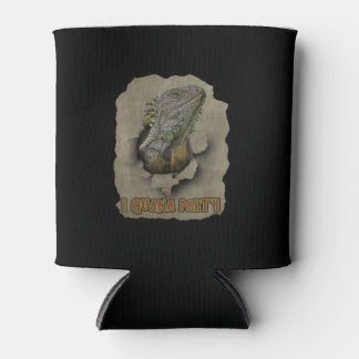 Iguana Party, Funny I Want To Party, Iguana Party Can Cooler