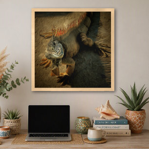 Iguana Portrait Yelapa Mexico 0768 Art Print