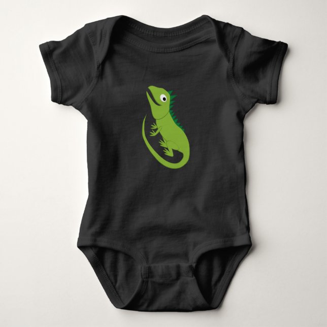 Iguana - Rainforest Baby Baby Bodysuit (Front)