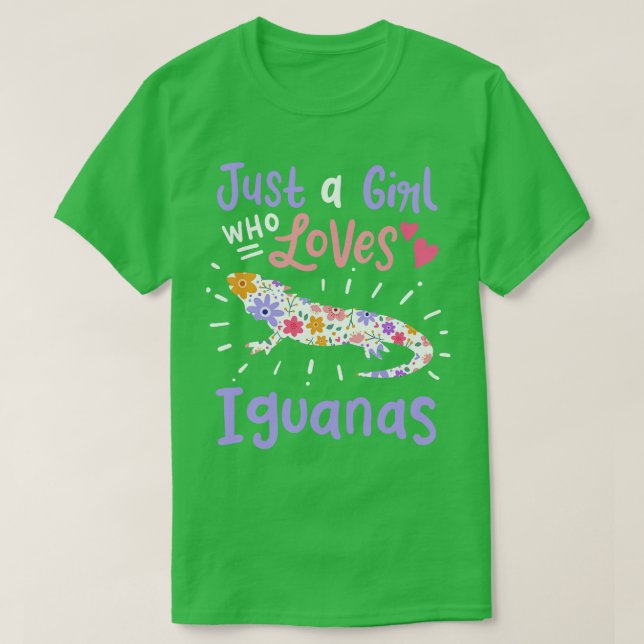 Iguana Reptile Iguana Lover T-Shirt (Design Front)