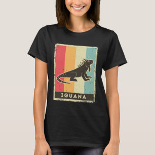 Iguana  Retro Poster Animal T-Shirt