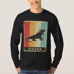 Iguana  Retro Poster Animal T-Shirt