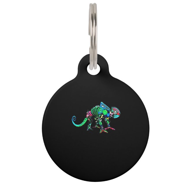 Iguana robot pet ID tag (Front)